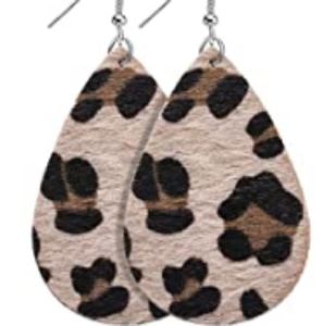 Leopard 🐆  (Soft Fur Faux Leather) Earrings